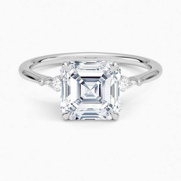 Petite Cometa Three Stone Diamond Engagement Ring  [Setting Only] - EC117A
