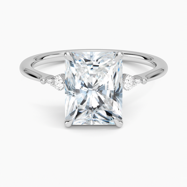 Petite Cometa Three Stone Diamond Engagement Ring  [Setting Only] - EC117R