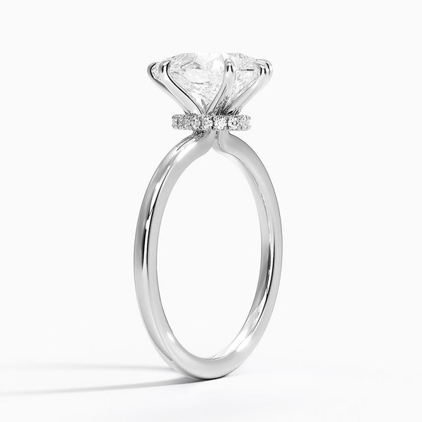 Secret Halo Diamond Engagement Ring [Setting Only] - EC105P