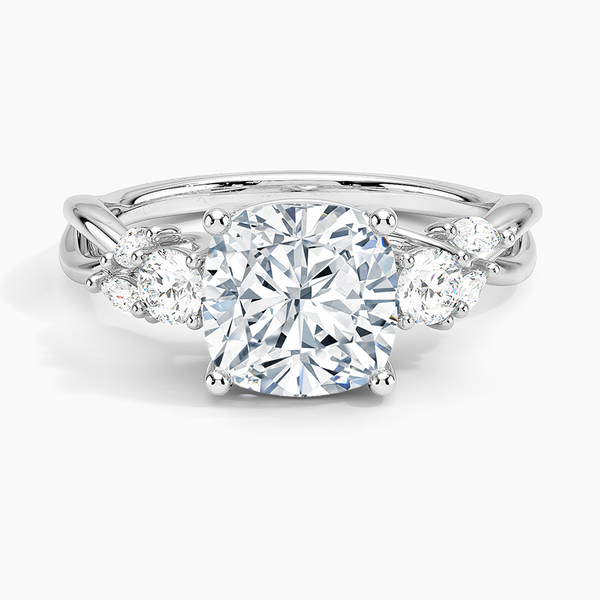 Willow Three Stone Diamond Engagement Ring  [Setting Only] - EC121C