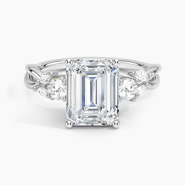 Willow Three Stone Diamond Engagement Ring  [Setting Only] - EC121E