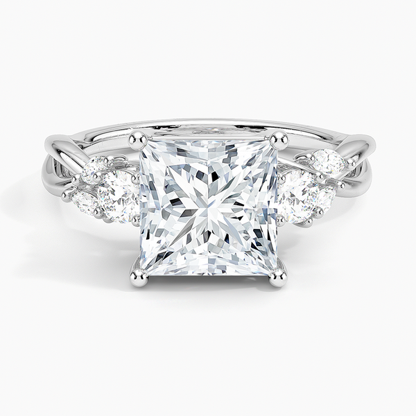 Willow Three Stone Diamond Engagement Ring  [Setting Only] - EC121Pr
