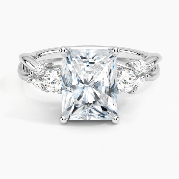 Willow Three Stone Diamond Engagement Ring  [Setting Only] - EC121R
