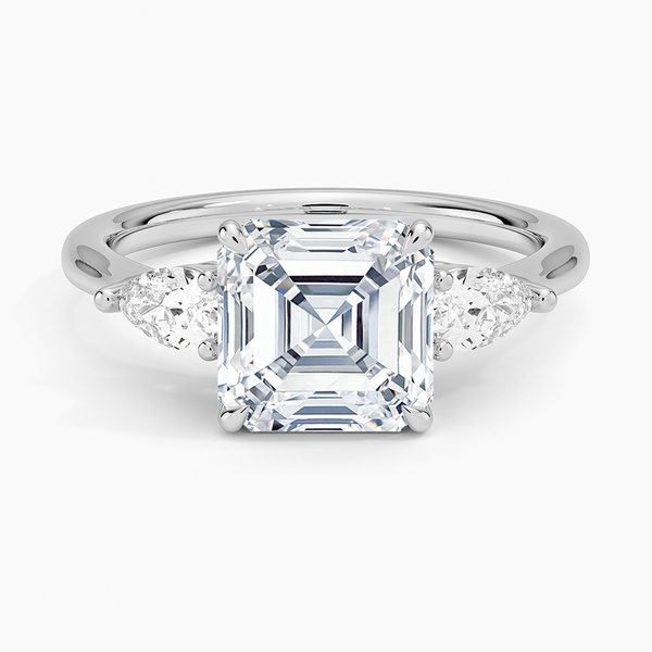 Opera Three Stone Diamond Engagement Ring  [Setting Only] - EC120A