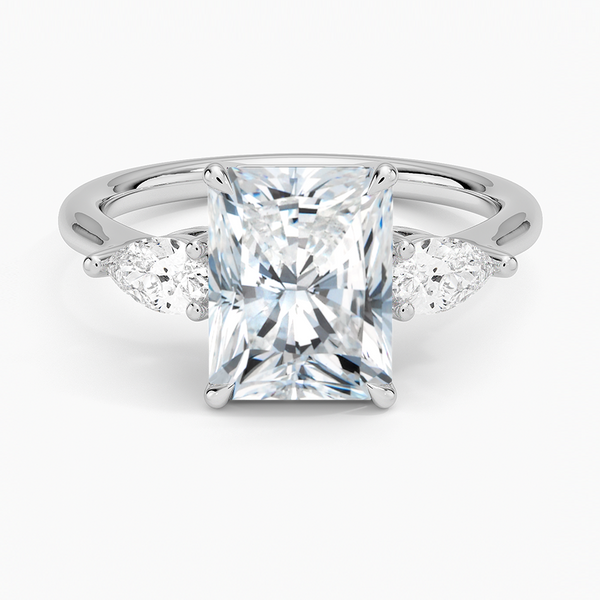 Opera Three Stone Diamond Engagement Ring  [Setting Only] - EC120R
