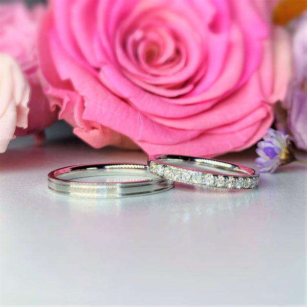 Couple Diamond Wedding Ring Set - WM21
