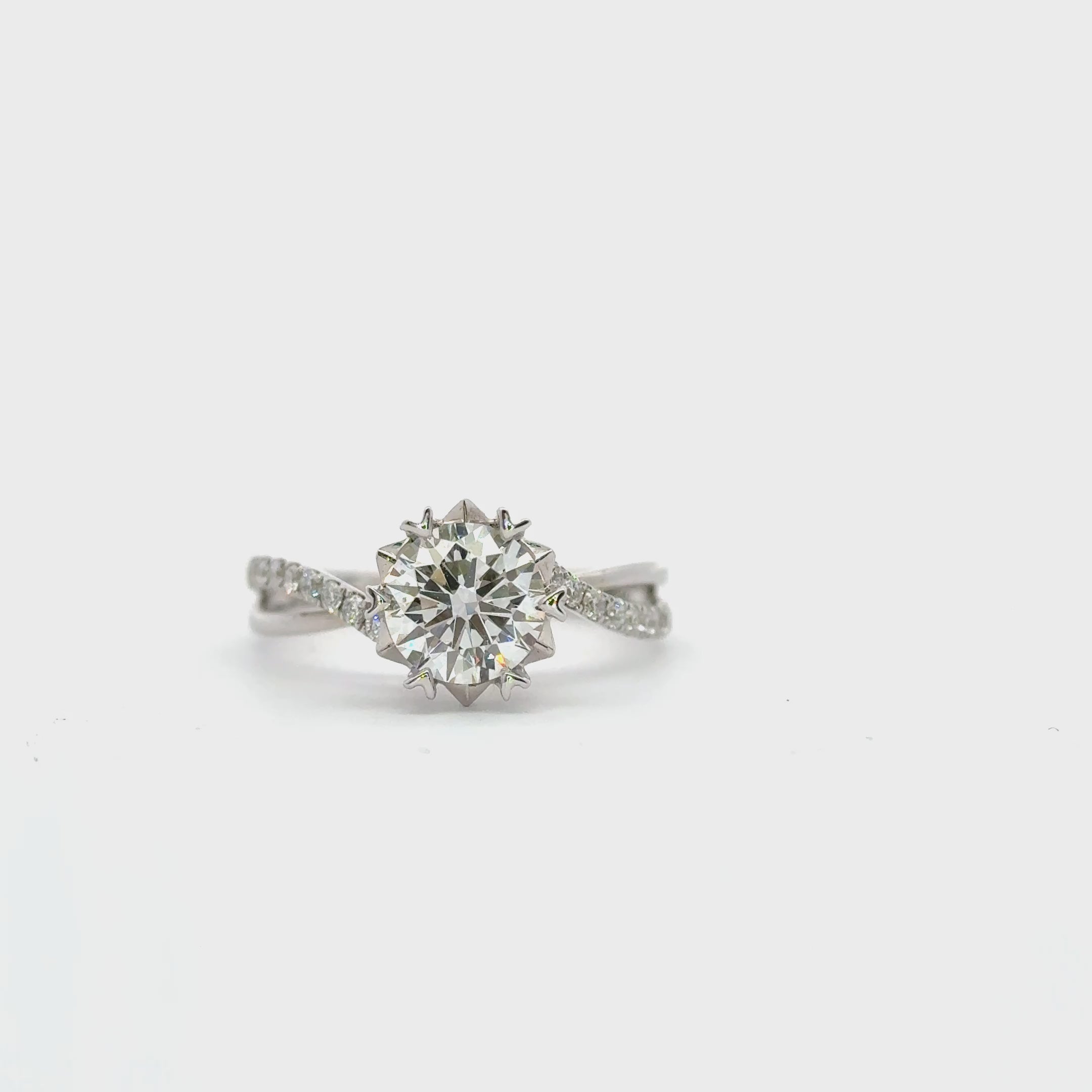 Pear Side Stones Diamond Engagement Ring [Setting Only] - LGT670