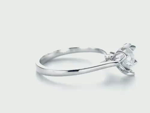 Peekaboo Diamond Solitaire订婚戒指[仅设置] -EC067