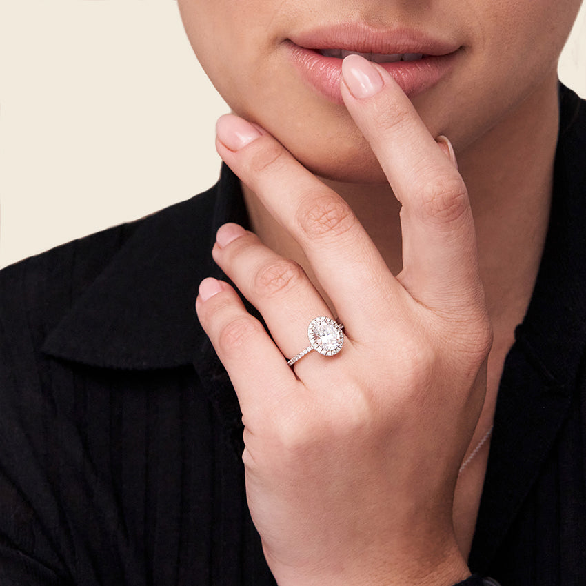 Waverly Halo Diamond Engagement Ring [Setting Only] - EC099 - Roselle Jewelry
