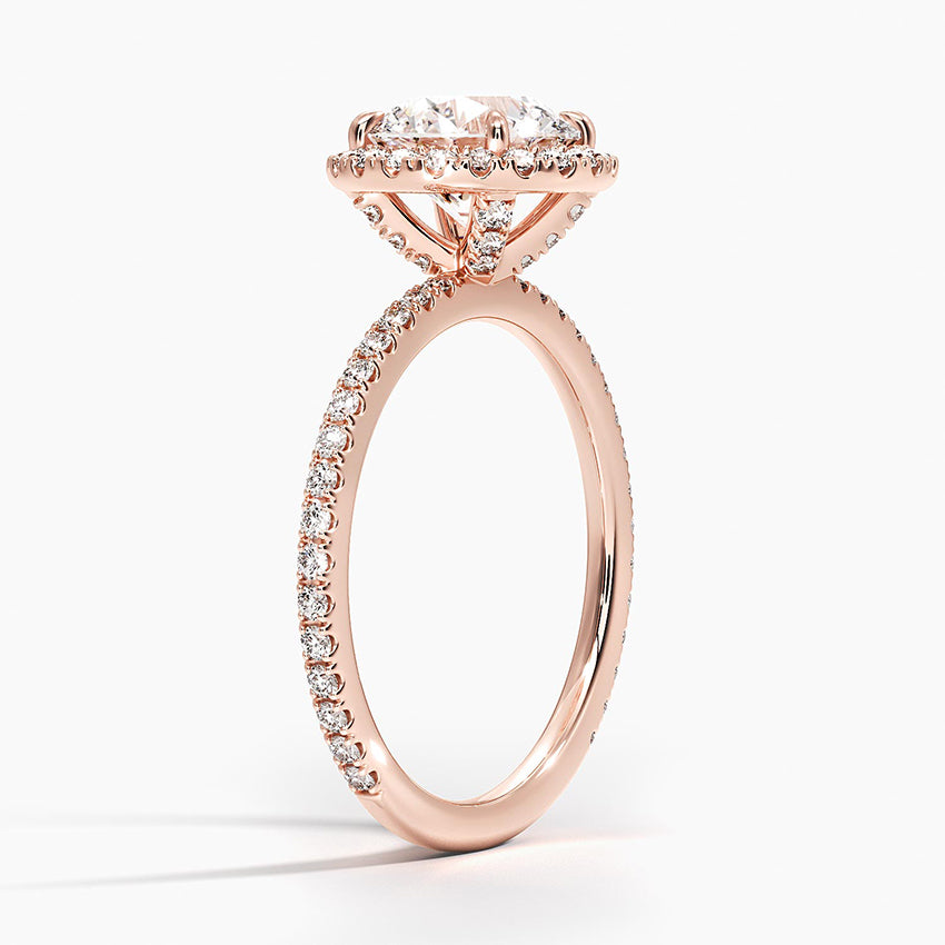 Waverly Halo Diamond Engagement Ring [Setting Only] - EC099 - Roselle Jewelry