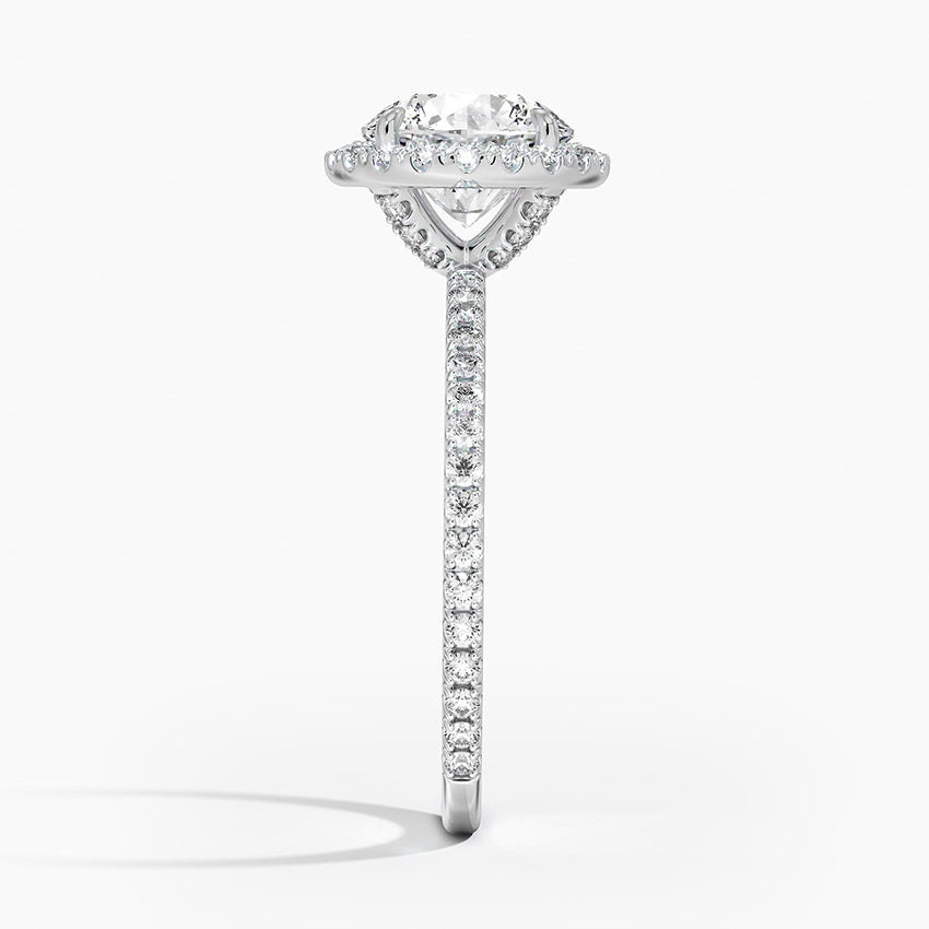 Waverly Halo Diamond Engagement Ring [Setting Only] - EC099 - Roselle Jewelry