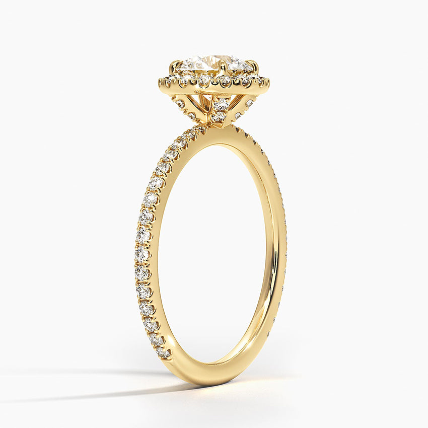 Waverly Halo Diamond Engagement Ring [Setting Only] - EC099 - Roselle Jewelry