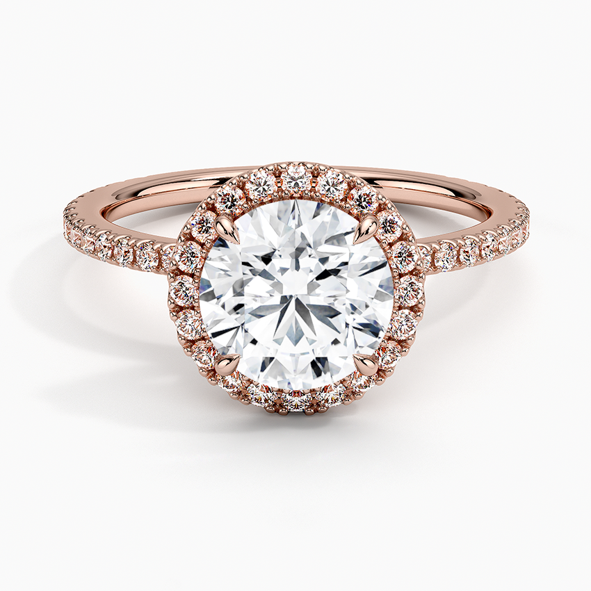 Waverly Halo Diamond Engagement Ring [Setting Only] - EC099 - Roselle Jewelry