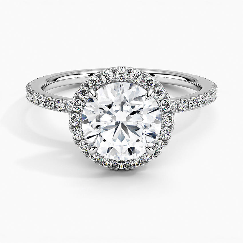 Waverly Halo Diamond Engagement Ring [Setting Only] - EC099 - Roselle Jewelry