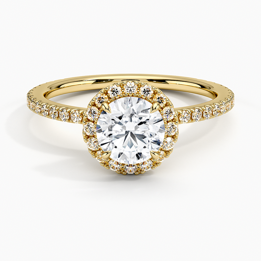Waverly Halo Diamond Engagement Ring [Setting Only] - EC099 - Roselle Jewelry