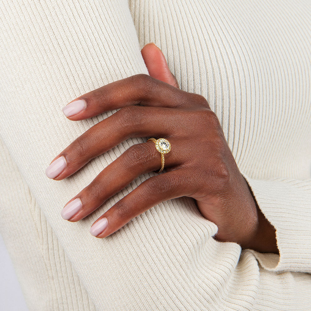 Waverly Halo Diamond Engagement Ring [Setting Only] - EC099 - Roselle Jewelry