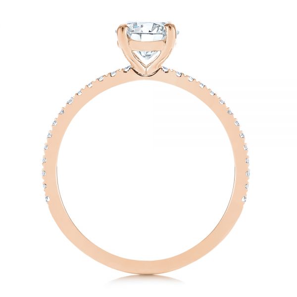 Four Prong Classic Diamond Engagement Ring [Setting Only] - EC051 - Roselle Jewelry