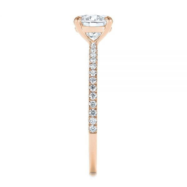Four Prong Classic Diamond Engagement Ring [Setting Only] - EC051 - Roselle Jewelry