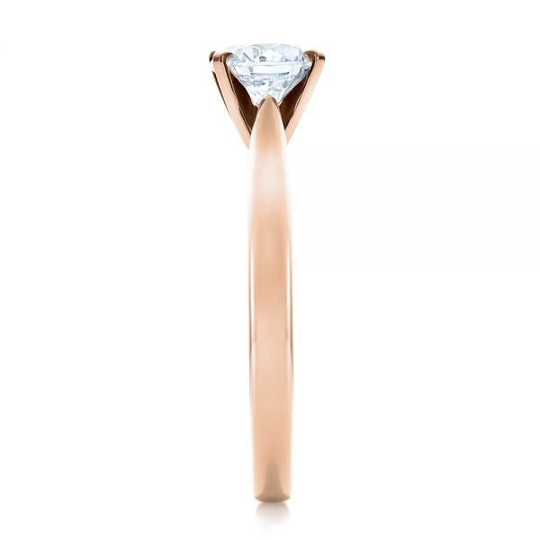 Contemporary Solitaire Engagement Ring [Setting Only] - EC083 - Roselle Jewelry