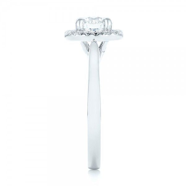 Custom Diamond Halo Engagement Ring [Setting Only] - EC089 - Roselle Jewelry