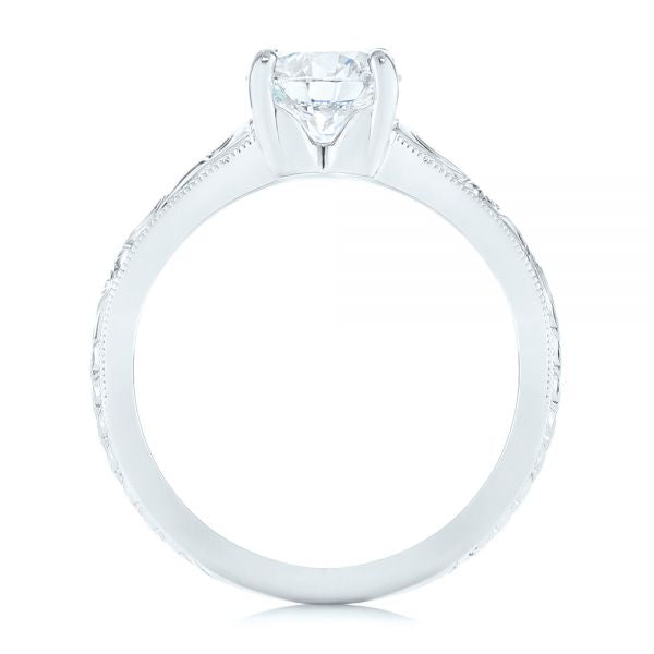 Vintage Solitaire Diamond Engagement Ring [Setting Only] - EC063 - Roselle Jewelry