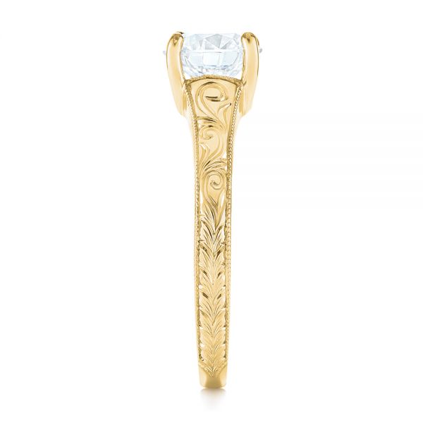 Vintage Solitaire Diamond Engagement Ring [Setting Only] - EC063 - Roselle Jewelry