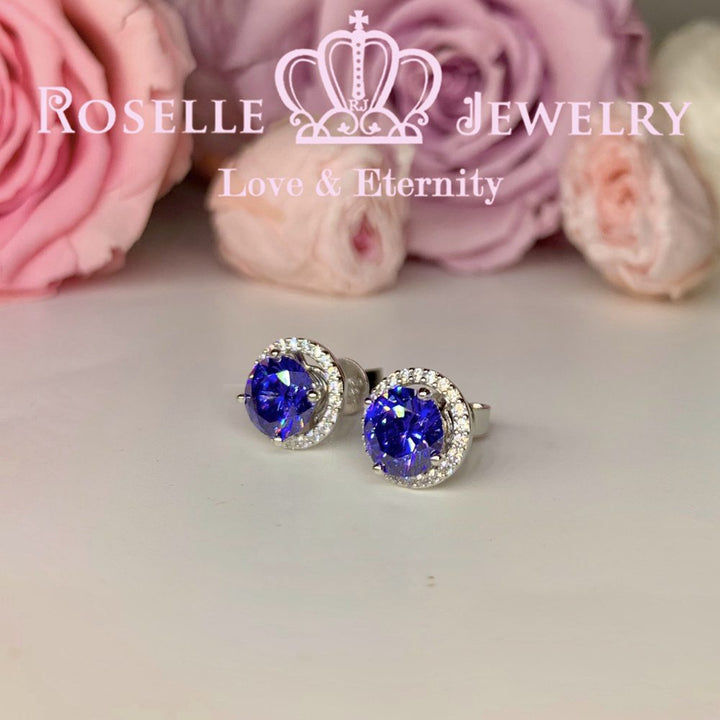 1.00CT Detachable Floral Stud Earrings - RR10 - Roselle Jewelry