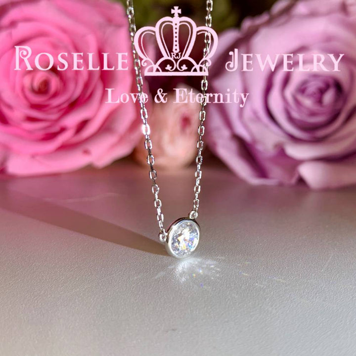 Bezel Solitaire Pendants - CB2 - Roselle Jewelry