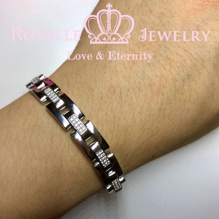 Mens Tennis Bracelet - BM2 - Roselle Jewelry