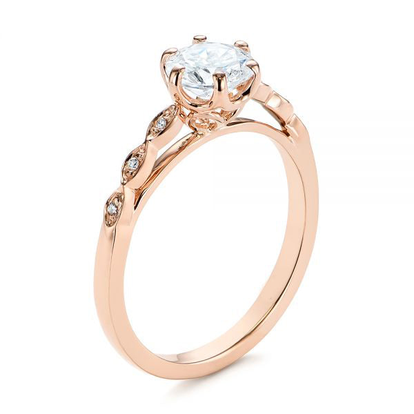 Marquise Shaped Classic Diamond Engagement Ring [Setting Only] - EC058 - Roselle Jewelry