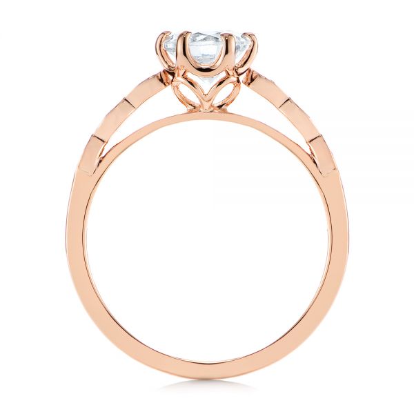 Marquise Shaped Classic Diamond Engagement Ring [Setting Only] - EC058 - Roselle Jewelry