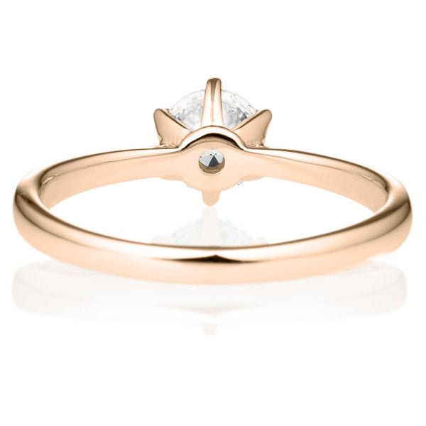 Six Prong Round Brilliant Engagement Ring [Setting Only] - EC010 - Roselle Jewelry
