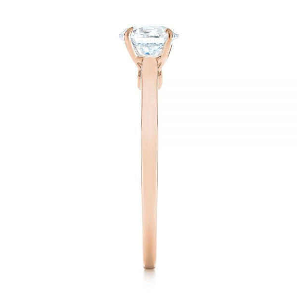 Peekaboo Princess Cut Diamond Engagement Ring [Setting Only] - EC034 - Roselle Jewelry