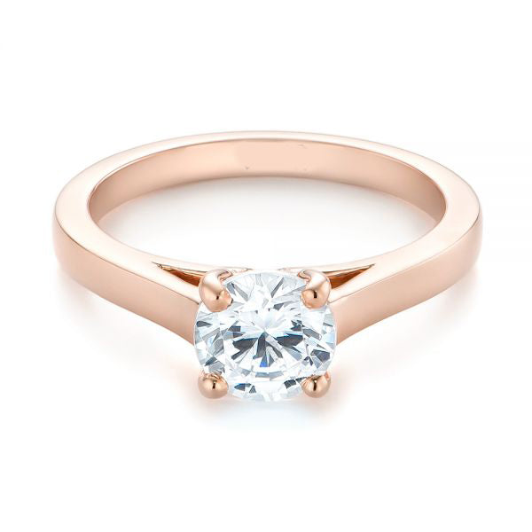 Four Prong Solitaire Diamond Engagement Ring [Setting Only] - EC062 - Roselle Jewelry