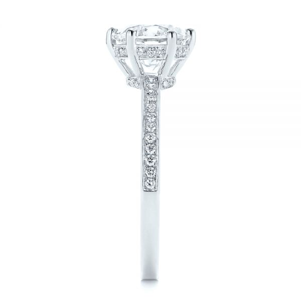 Six Prong Classic Diamond Engagement Ring [Setting Only] - EC050 - Roselle Jewelry