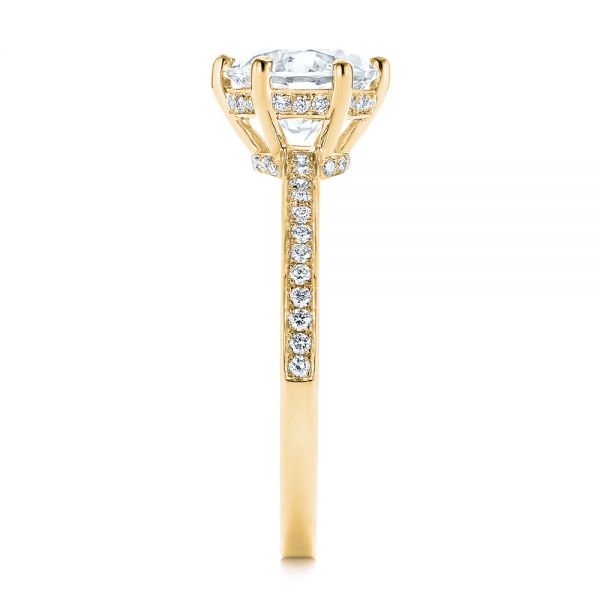 Six Prong Classic Diamond Engagement Ring [Setting Only] - EC050 - Roselle Jewelry