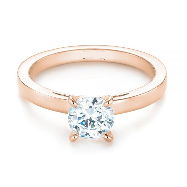 Four Prong Solitaire Engagement Ring [Setting Only] - EC082 - Roselle Jewelry