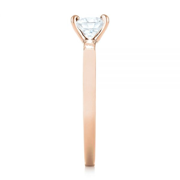Four Prong Solitaire Engagement Ring [Setting Only] - EC082 - Roselle Jewelry