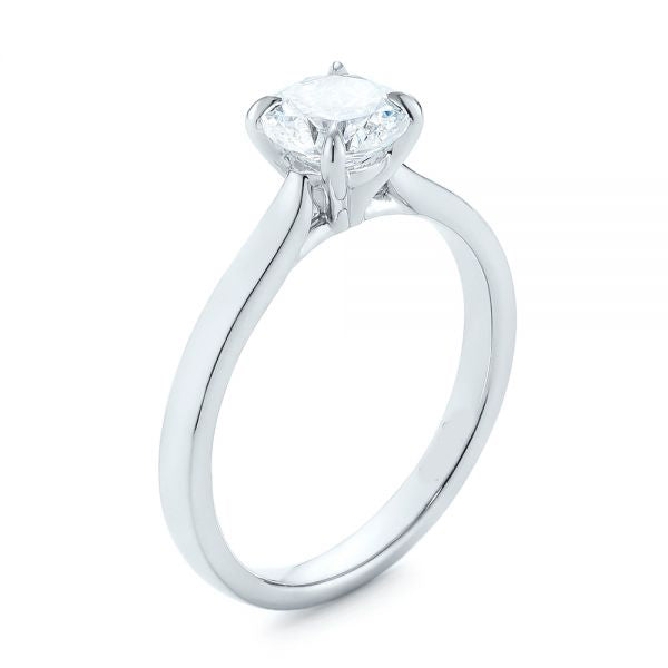 Four Prong Solitaire Diamond Engagement Ring [Setting Only] - EC047 - Roselle Jewelry