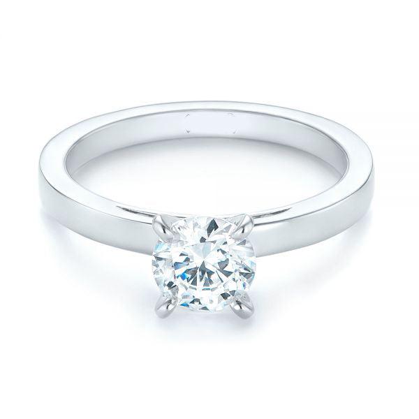 Four Prong Solitaire Engagement Ring [Setting Only] - EC082 - Roselle Jewelry
