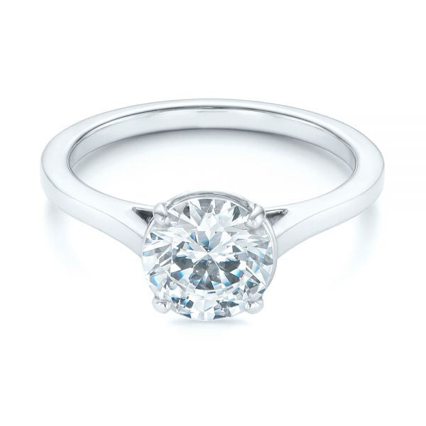 Four Prong Solitaire Diamond Engagement Ring [Setting Only] - EC065 - Roselle Jewelry