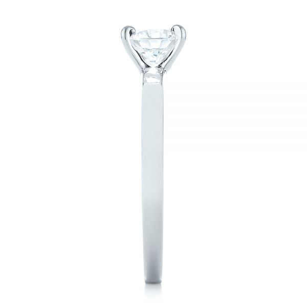 Four Prong Solitaire Engagement Ring [Setting Only] - EC082 - Roselle Jewelry