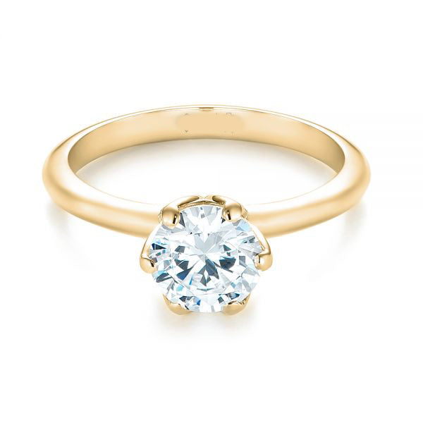 Solitaire Engagement Ring [Setting Only] - EC004 - Roselle Jewelry