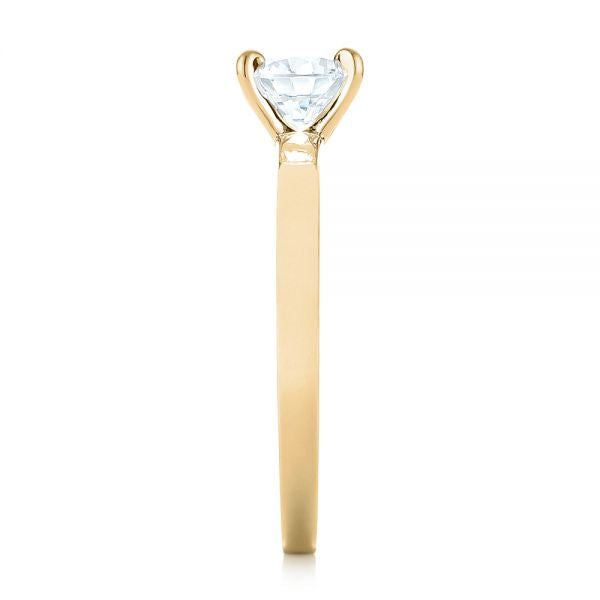 Four Prong Solitaire Engagement Ring [Setting Only] - EC082 - Roselle Jewelry
