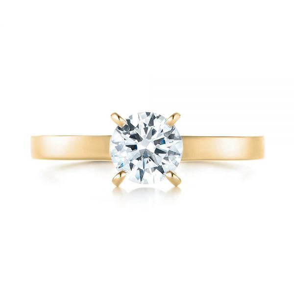 Four Prong Solitaire Engagement Ring [Setting Only] - EC082 - Roselle Jewelry