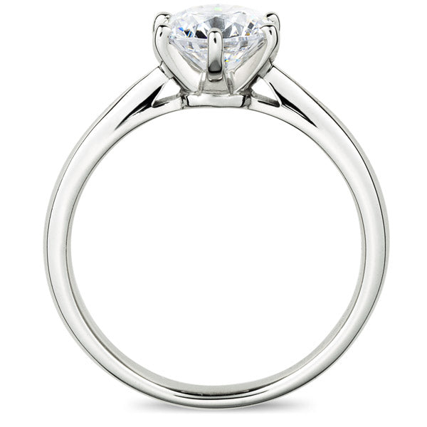 Six Prong Round Brilliant Engagement Ring [Setting Only] - EC010 - Roselle Jewelry