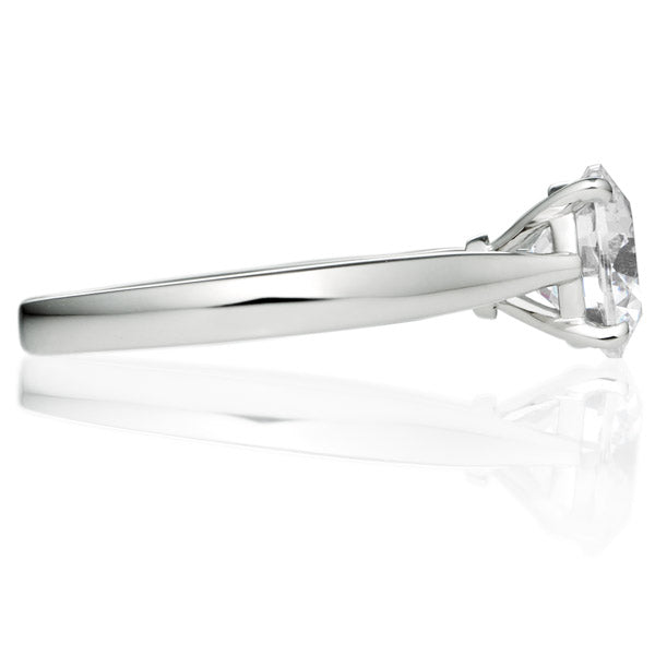 Four Prong Round Brilliant Engagement Ring [Setting Only] - EC017 - Roselle Jewelry