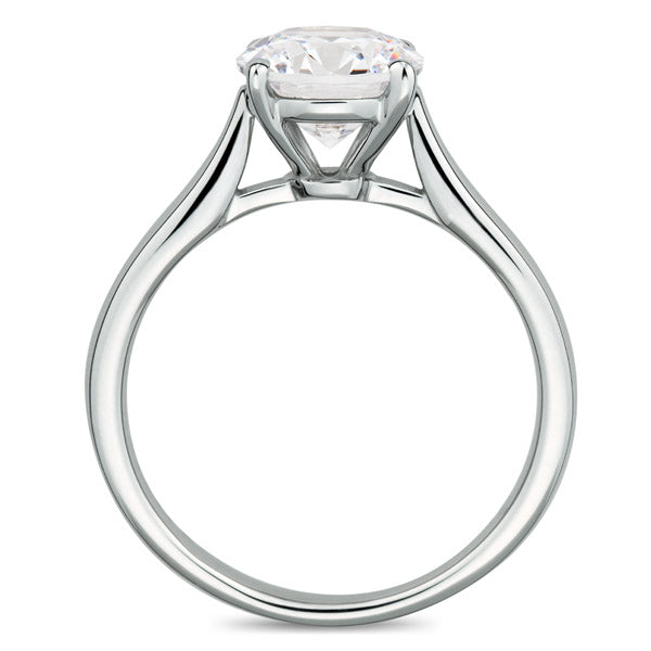 Four Prong Round Brilliant Engagement Ring [Setting Only] - EC017 - Roselle Jewelry