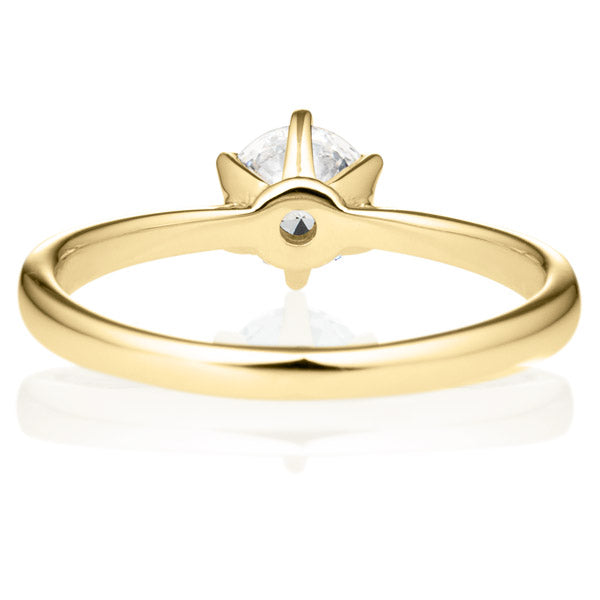 Six Prong Round Brilliant Engagement Ring [Setting Only] - EC010 - Roselle Jewelry