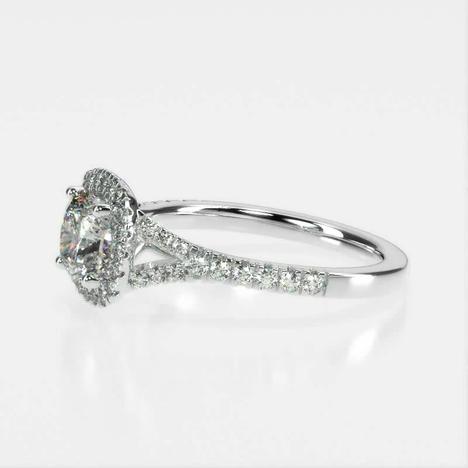 Joy Halo Diamond Engagement Ring [Setting Only] - EC101 - Roselle Jewelry